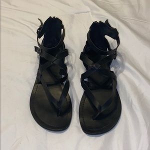 Black gladiator Sandals